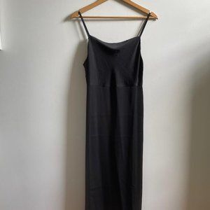Old Navy Cowl-neck Satin Midi Slip Dress, XS, Black, NWT